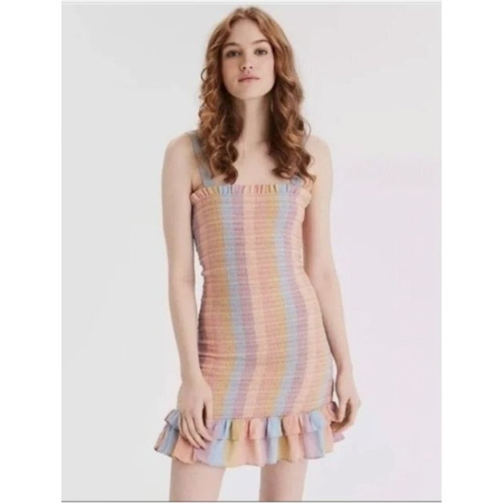 American Eagle Rainbow Dress Size M